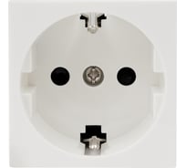 Розетка с з/к. со шторками белая Gigant 851104-1GI