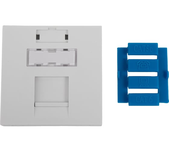Модуль адаптер лицевая панель роз. информ., 45x45, RJ, 1 вход, белый Gigant 87013-1GI 1
