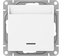 Механизм выключателя EKF карточный, с подсветкой, белый, Эпика UP1-SWW-card