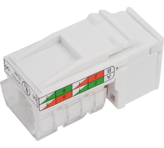 Механизм розетки компьютерной RJ-45. кат. 5е. UTP модуль 8 контактов Gigant 856100-1GI 1