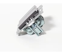 Переключатель двухклавишный SPL 10А, 220-250V антрацит 205124