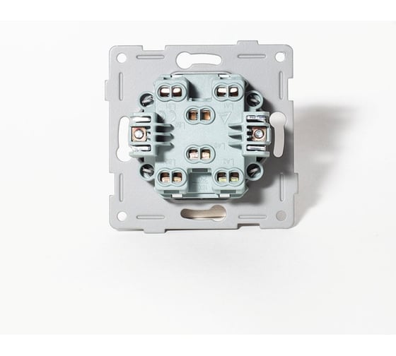 Переключатель двухклавишный SPL 10А, 220-250V антрацит 205124