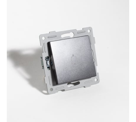 Выключатель самовозвратный звонкового типа SPL 10А, 220-250V антрацит 203126