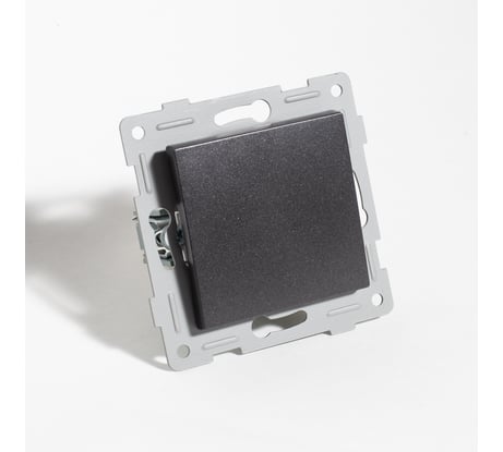 Выключатель одноклавишный SPL 10А, 220-250V антрацит 205121