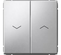 Выключатель для жалюзи Systeme Electric ARTGALLERY 2-клавишный, 2х сх.4, 10А, механизм, быстрозажим. клем., алюминий GAL000319S