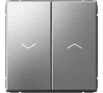 Выключатель для жалюзи Systeme Electric ARTGALLERY 2-клавишный, 2х сх.4, 10А, механизм, быстрозажим. клем., сталь GAL000919S