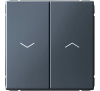 Выключатель для жалюзи Systeme Electric ARTGALLERY 2-клавишный, 2х сх.4, 10А, механизм, быстрозажим. клем., грифель GAL000719S