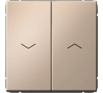 Выключатель для жалюзи Systeme Electric ARTGALLERY 2-клавишный, 2х сх.4, 10А, механизм, быстрозажим. клем., песочный GAL001219S
