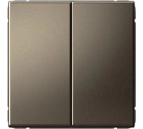 Выключатель кнопочный Systeme Electric ARTGALLERY 2-клавишный, 10АХ, механизм, быстрозажим. клем., мокко GAL000617S