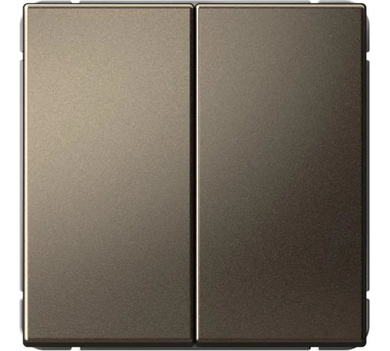 Выключатель кнопочный Systeme Electric ARTGALLERY 2-клавишный, 10АХ, механизм, быстрозажим. клем., мокко GAL000617S 1