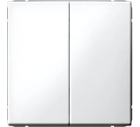 Выключатель 2-клавишный ArtGallery Systeme Electric 10 АХ, механизм, быстрозажимные клеммы, Белый GAL000151S