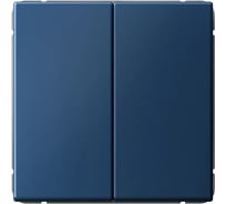 Переключатель Systeme Electric ARTGALLERY 2-клавишный, 10АХ, механизм, быстрозажим. клем., аквамарин GAL001165S