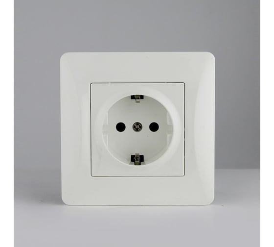 Розетка электрическая SPL 2К+З, 16А, 220-250V (белый) 205001
