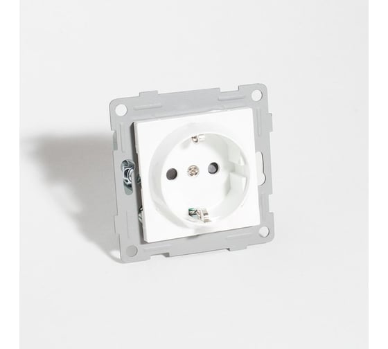 Розетка электрическая SPL 2К+З, 16А, 220-250V (белый) 205001