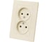 Розетка двойная TDM ELECTRIC 2П 10А 250В сл. кость "Сенеж" SQ1816-0134 1