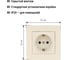 Розетка TDM ELECTRIC 2П+З 16А 250В сл. кость "Сенеж" SQ1816-0132 3