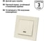 Выключатель TDM ELECTRIC на 2 направления 1 кл. с подсветкой 10А сл. кость "Сенеж" SQ1816-0117 4