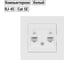 Розетка TDM ELECTRIC компьютерная двойная RJ45 белая "Сенеж" SQ1816-0044 2