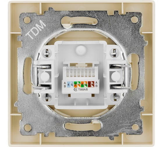 Розетка TDM компьютерная RJ45 сл. кость "Сенеж" SQ1816-0143