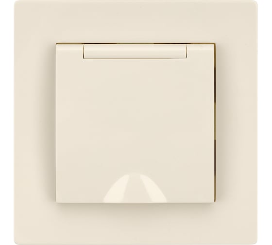 Розетка TDM 2П+З 16А 250В IP44 с крышкой сл. кость "Сенеж" SQ1816-0138