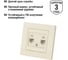 Розетка TDM ELECTRIC компьютерная двойная RJ45 сл. кость "Сенеж" SQ1816-0144 4