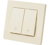 Выключатель TDM ELECTRIC на 2 направления 2 кл. 10А сл. кость "Сенеж" SQ1816-0116