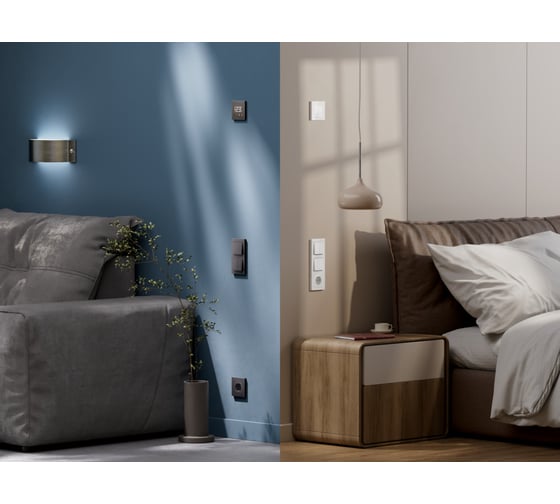 Розетка Systeme Electric ATLASDESIGN SMART с заземлением, со шторками, Zigbee, L+N, 16А, мех., белый ATN000145Z