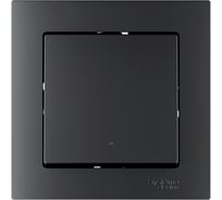 Выключатель 1-клавишный с подсветкой Systeme Electric ATLASDESIGN SMART, Zigbee, сх.1, L+N, 10 А, мех., КАРБОН ATN001013Z