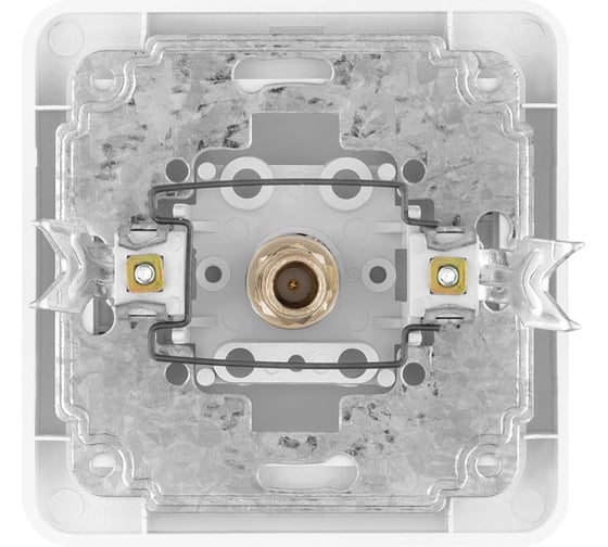 Розетка TDM TV SAT F-типа белая Валдай SQ1804-0040
