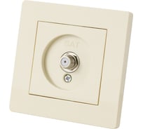 Розетка TDM ELECTRIC SAT (F-разъем) 0-2400МГц сл. кость "Сенеж" SQ1816-0150