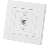 Розетка TDM ELECTRIC телефонная RJ11 белая "Сенеж" SQ1816-0042