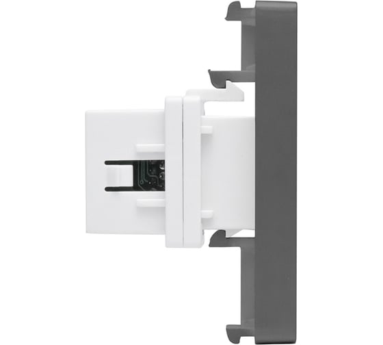 Розетка Vell серая, 1/2, HDMI, модуль, {GY-1/2-HD} 1379012