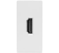 Розетка белая, 1/2, HDMI, модуль, Vell 1379010
