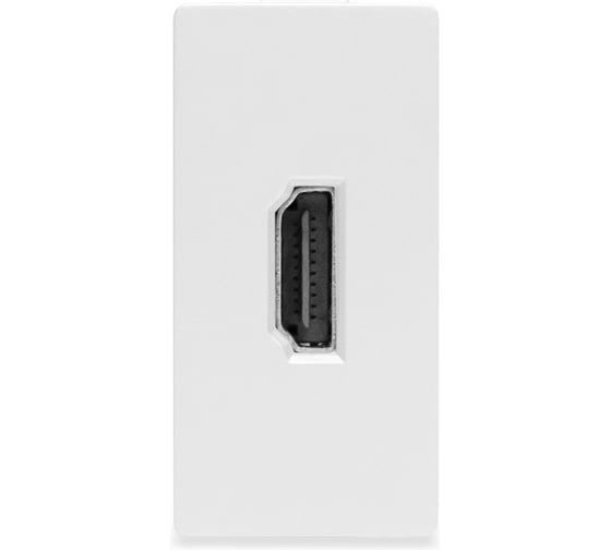 Розетка Vell белая, 1/2, HDMI, модуль, {WH-1/2-HD} 1379010