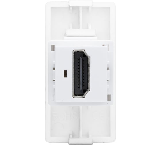 Розетка Vell белая, 1/2, HDMI, модуль, {WH-1/2-HD} 1379010