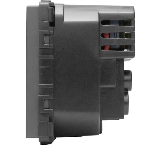 Розетка Vell серая, электрическая, 16 А, 54x54 мм, 250 В, USB-A, USB-C, модуль, {GY-EUAC} 1378996