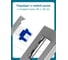 Розетка Vell серая, 1/2, RJ CAT6, модуль, 1379016 2