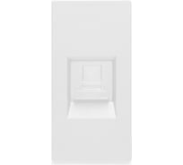 Розетка Vell белая, 1/2, RJ CAT6, модуль, {WH-1/2-RJ} 1379014
