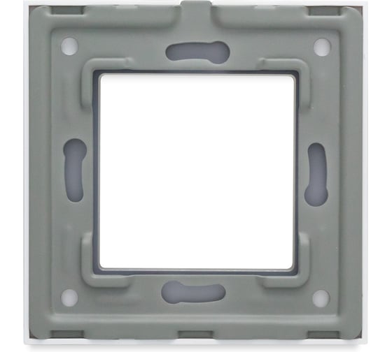 Рамка Vell белая, стекло, 1 пост, 86x86 мм, модуль, {WH1P-GL} 1379054