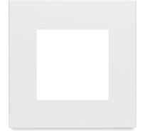 Рамка белая, пластик, 1 пост, 86x86 мм, модуль Vell 1379074