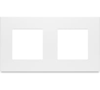 Рамка белая, пластик, 2 поста, 157x86 мм, модуль Vell 1379078