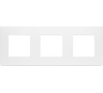 Рамка белая, пластик, 3 поста, 228x86 мм, модуль Vell 1379082