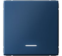 Выключатель с подсветкой 1-клавишный ArtGallery, 10 АХ, механизм, быстрозажимные клеммы Systeme Electric Аквамарин GAL001113S