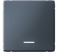 Выключатель с подсветкой 1-клавишный ArtGallery, 10 АХ, механизм, быстрозажимные клеммы Systeme Electric Грифель GAL000713S