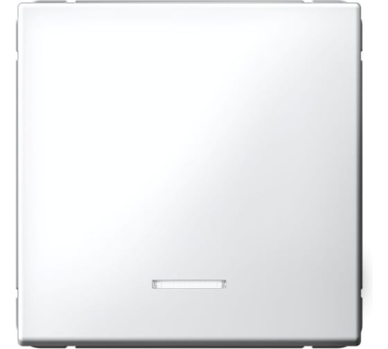 Выключатель с подсветкой 1-клавишный ArtGallery, 10 АХ, механизм, быстрозажимные клеммы Systeme Electric Белый GAL000113S