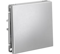 Выключатель 1-клавишный ArtGallery, 10 АХ, быстрозажимная клемма, механизм Systeme Electric Алюминий GAL000311S