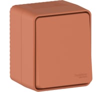 Переключатель 1-клавишный Systeme Electric AtlasDesign Profi IP54, 10 АХ, открытой установки, Терракотовый ATN547061
