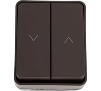2-клавишный выключатель для жалюзи Systeme Electric ATLASDESIGN PROFI IP54 О/У сх.4, 10А, КОРИЧНЕВЫЙ ATN546019