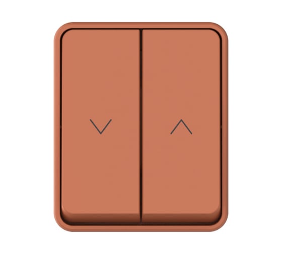 Выключатель 2-клавишный для жалюзи Systeme Electric AtlasDesign Profi IP54, 10 АХ, открытой установки, Терракотовый ATN547019