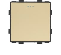 Выключатель Vell золотой, одноклавишный, 16 А, 54x54 мм, 250 В, модуль, {GD-1L} 1379033